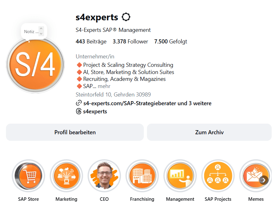 S4-Experts Instagram