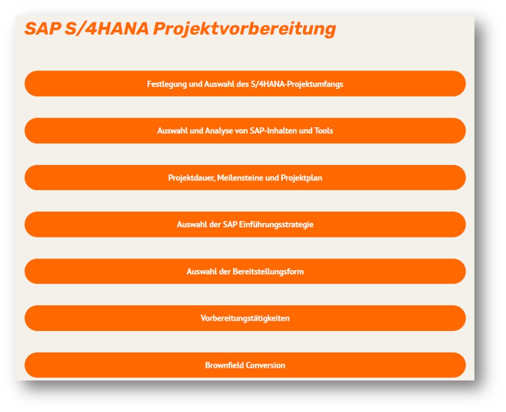 SAP S/4HANA Projektmanagement, Projektleitung, Projektmanager, Projektleiter, 